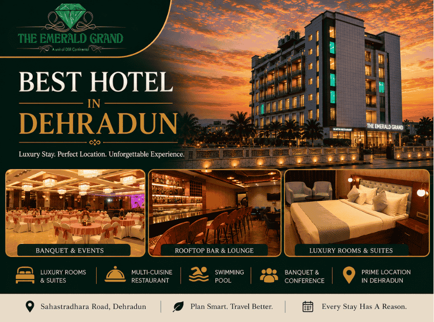 Best Hotel in Dehradun | The Emerald Grand, Sahastradhara Road